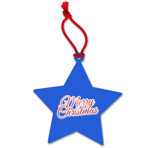 Blue Custom Printed Christmas Decorations for Business Promotions