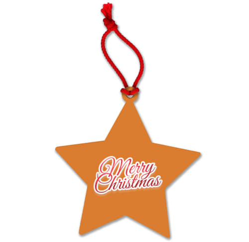 Orange Corporate Personalised Christmas Baubles for Marketing Ideas