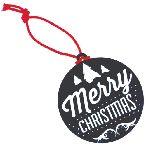 Black Eco-friendly Christmas Baubles for Promotional Gifts