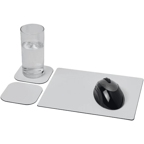 Custom Printed Brite Mat Mouse Mat and Coasters Set with your Logo from Total Merchandise