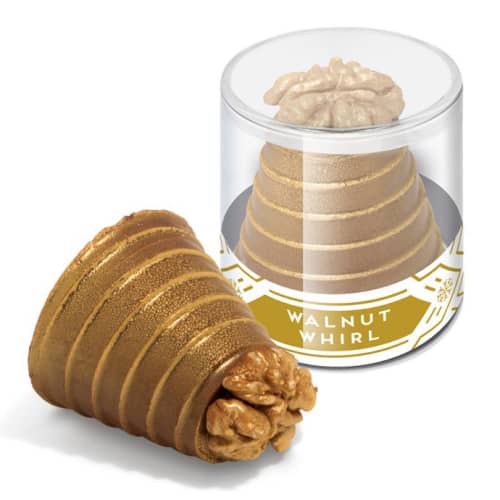 Promotional Clear Pot Walnut Whirls