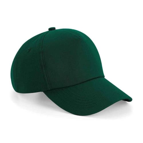 Personalisable Beechfield Authentic 5 Panel Caps in Bootle Green from Total Merchandise