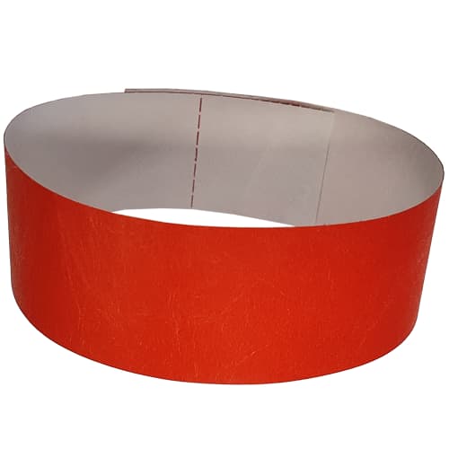 Printed Tyvek Wristbands In Red