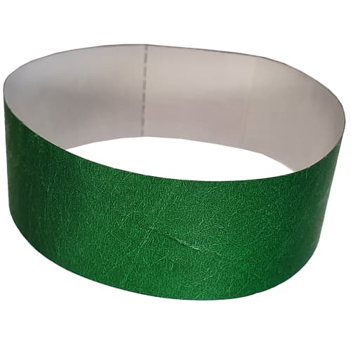 Printed Tyvek Wristbands In Green