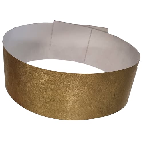 Printed Tyvek Wristbands In Gold