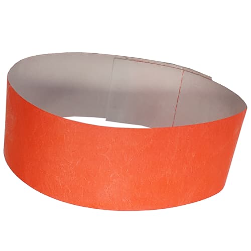 Printed Tyvek Wristbands In Coral