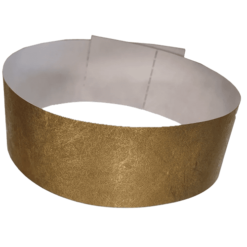 Printed Tyvek Wristbands In Gold