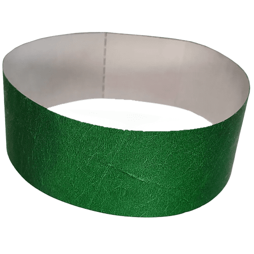 Printed Tyvek Wristbands In Green