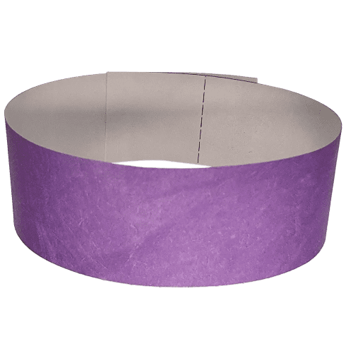 Branded Tyvek Wristbands In Lavender