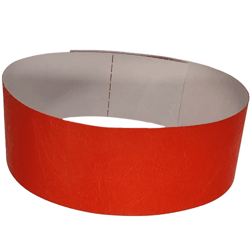 Printed Tyvek Wristbands In Red