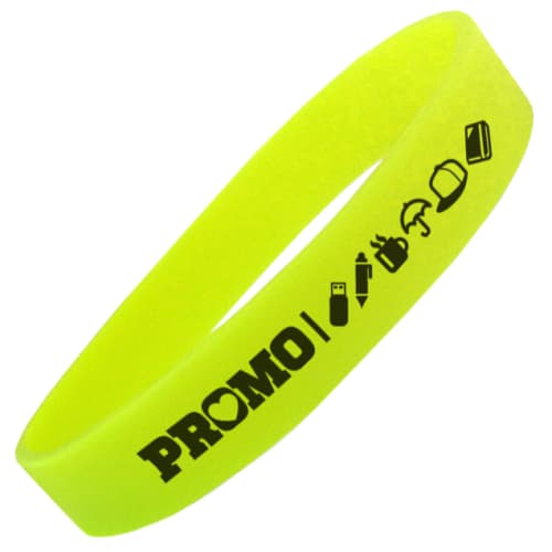 Green Branded Glow in the Dark Wristbands for Marketing Campaigns