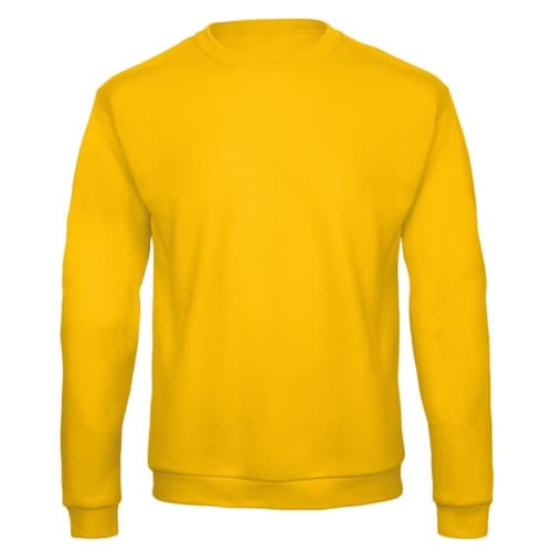 Promotional B and C Crew Neck 50 50 Sweatshirts in Gold from Total Merchandise