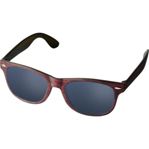 Sun Ray Heathered Finish Sunglasses in Heather Red