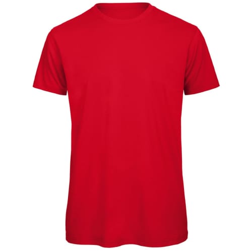 B & C Inspire Men’s Organic T-Shirts In Red