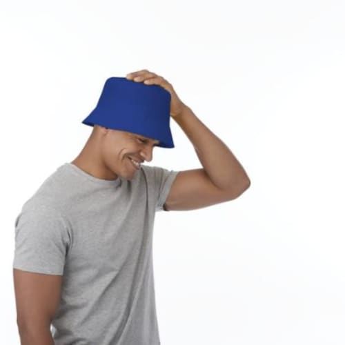 Lifestyle image of the Solaris Sun Hats before being brand printed on