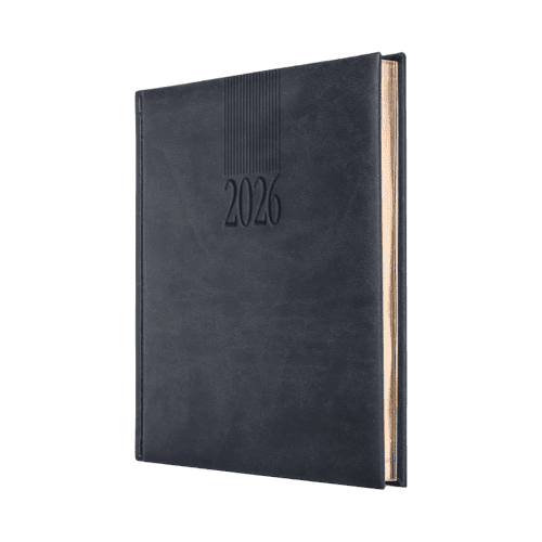 A5 Tucson Daily Diaries Cream Pages in Navy