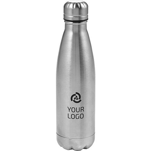 Personalised Water Bottle Stainless Steel Sports Bottle 500ml Screw on Lid