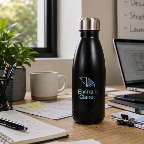 Lifestyle image of the 500ml Metal Single Walled Bottles by Total Merchandise