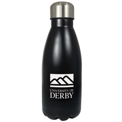 500ml Metal Single Walled Bottles in Black