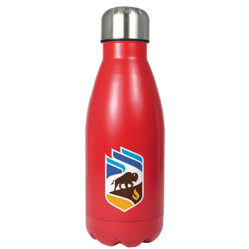 500ml Metal Single Walled Bottles in Red