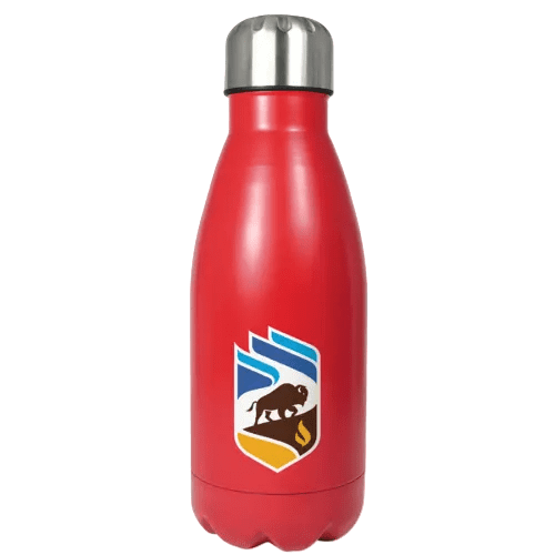 500ml Metal Single Walled Bottles in Red