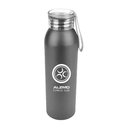 Promotional Eclipse Aluminium Sports Bottle with a white screw top lid from Total Merchandise