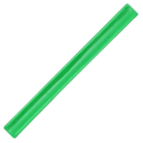 Neon Green Reflective Slap Wrap Wristbands