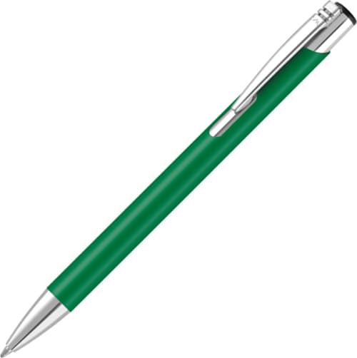 Promotional Mood® Soft Feel Metal Ballpens in Green from Total Merchandise