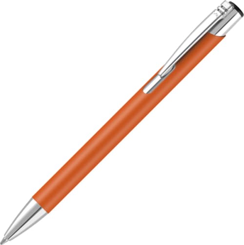 Promotional Mood® Soft Feel Metal Ballpens in Orange from Total Merchandise