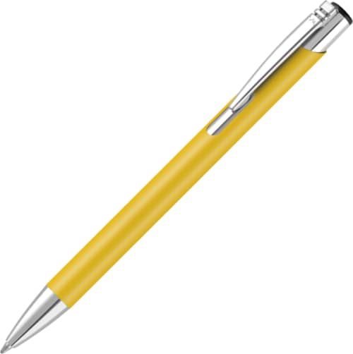 Promotional Mood® Soft Touch Metal Pen in Yellow from Total Merchandise