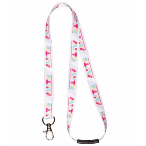 Fast Track rPET Lanyards 15mm in White