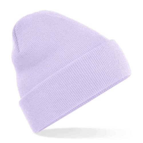 UK Branded Beechfield Original Cuffed Beanies in Lavender from Total Merchandise