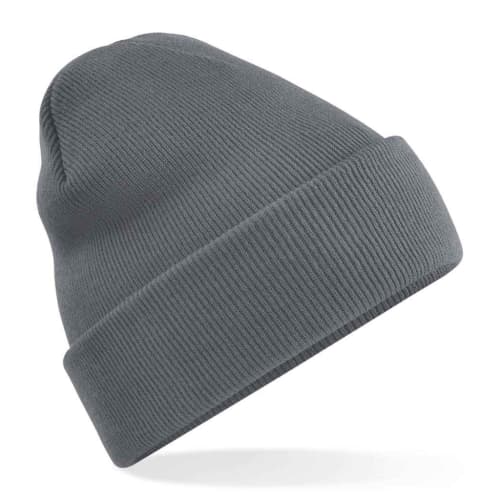 UK Branded Beechfield Original Cuffed Beanies in Graphite Grey from Total Merchandise