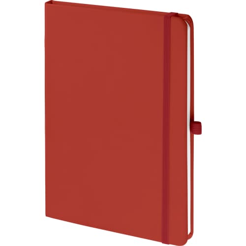 Promotional A5 Mood® Soft Touch Notebooks in Red from Total Merchandise