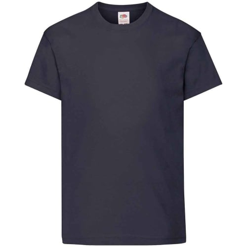Promotional Fruit of the Loom Original Kids T-Shirts in Deep Navy from Total Merchandise