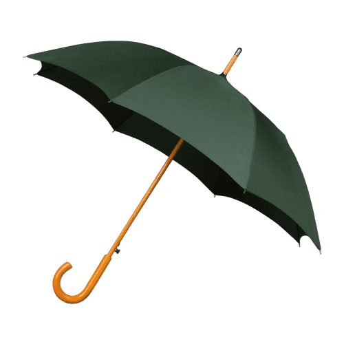 Branded Executive Woodcrook Umbrella in Dark Green printed with your logo from Total Merchandise