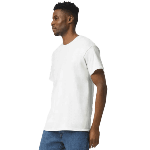 Custom Branded Gildan Heavyweight Ultra Cotton White T-Shirt in White from Total Merchandise