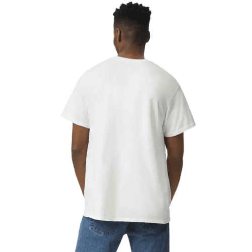 Personalisable Gildan Heavyweight Ultra Cotton White T-Shirt in White from Total Merchandise