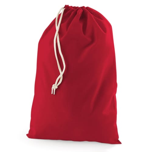UK Branded Large Cotton Stuff Bag in Classic Red from Total Merchandise