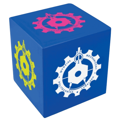 Custom Branded Small Stress Cubes in Blue branded with your logo from Total Merchandise