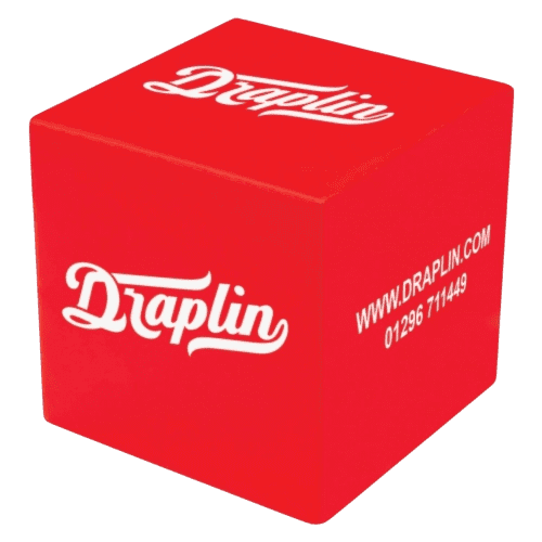 Customisable Small Stress Cubes in Red branded with your logo from Total Merchandise
