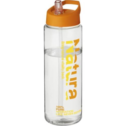 ML Marked Water Bottles in Translucent/Orange