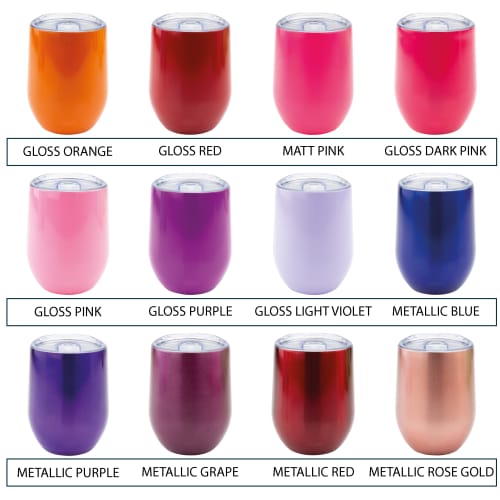 Custom Individually Named Tulip Reusable Coffee Cups in a Choice of Colours from Total Merchandise