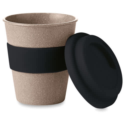 Bamboo Take Out Cups in Brown/Black