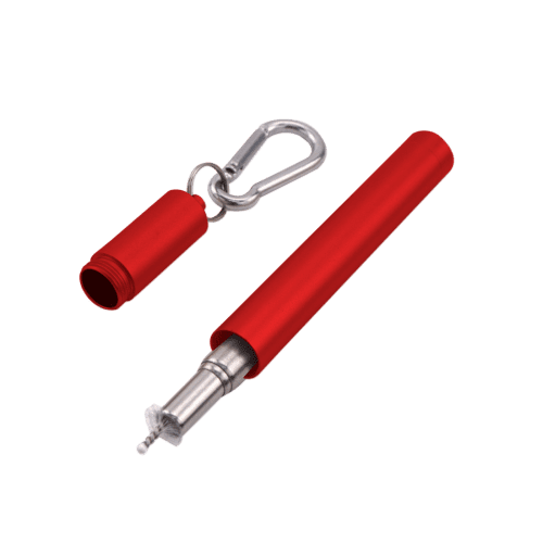 Collapsible Straws In Red
