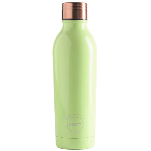 Root7 Branded Metal Bottles In Avocado Green