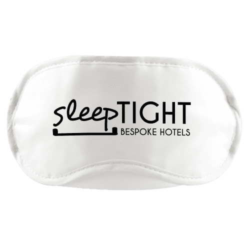 Elasticated eye mask with branding