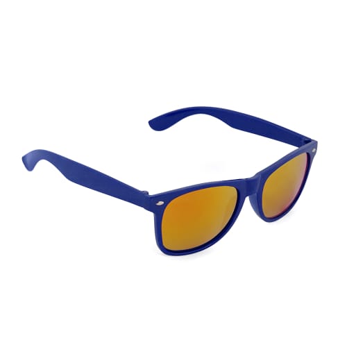 Mirrored promotional sunglasses in blue