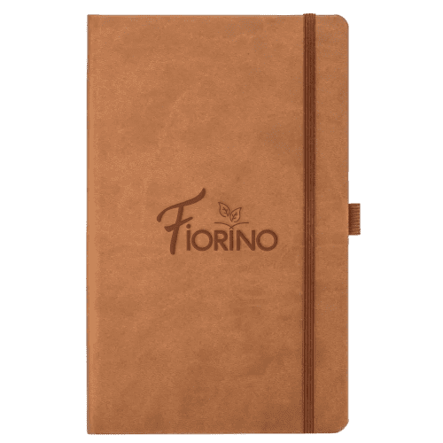 Personalised Ivory Tucson Medium Ruled Notebooks in Chestnut from Total Merchandise
