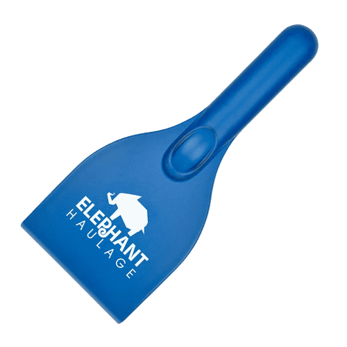 Blue Printed Ice Scraper